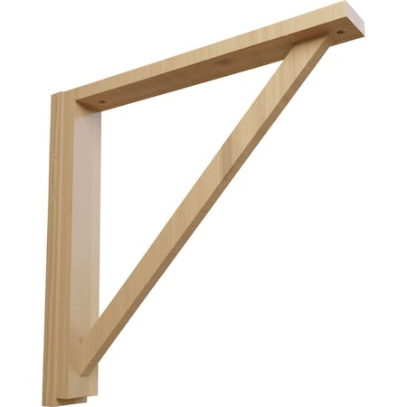 Ekena Millwork 2 1/2"W x 17 3/4"D x 17 1/4"H Traditional Shelf Bracket, Cherry BKT02X17X17TRCH